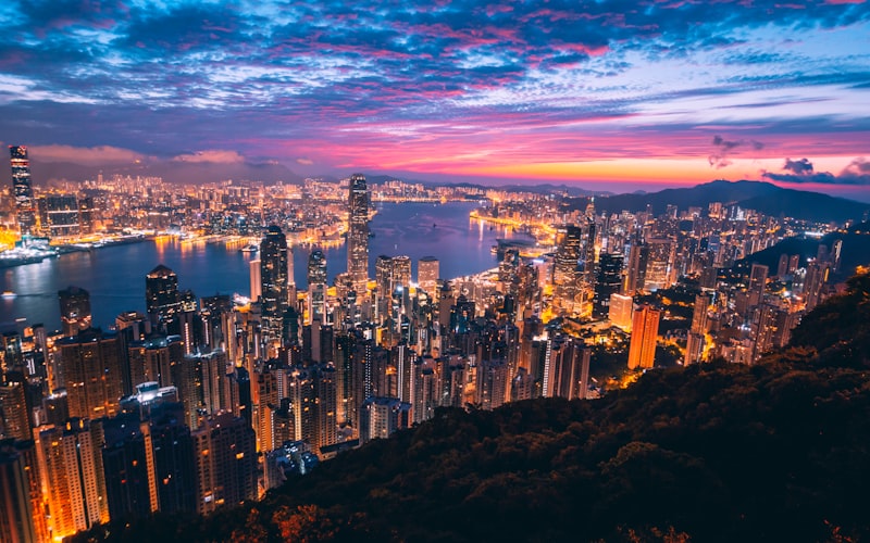 Hong Kong skyline since 2008